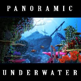 3D Cartoon Underwater Ship Scene